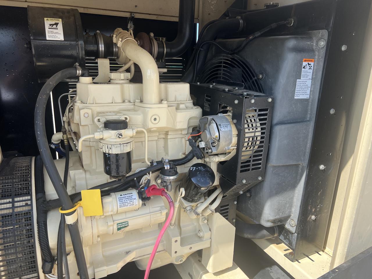 __25 kW Kohler Generator, John Deere Engine, with Enclosure and Base Fuel Tank, Year - 2004, 584 Hours - Image 10