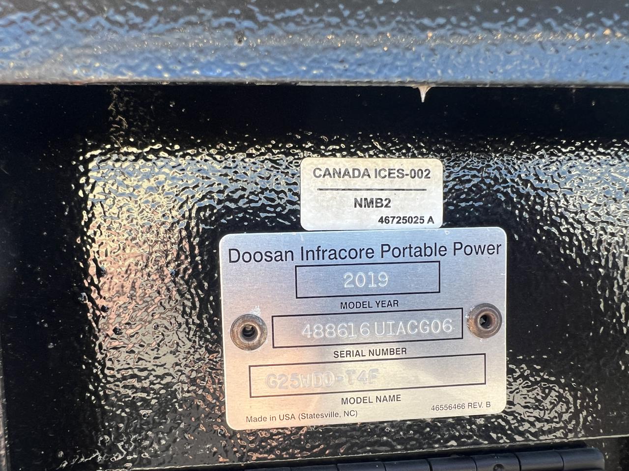 __25 kW Doosan Portable Rental Grade GenSet with Voltage Selector Switch, Year - 2019, 3288 Hours - Image 18