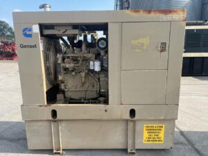 __50 kW Cummins/Onan Gen Set, with Enclosure and Base Fuel Tank, Year - 1993, 1273 Hours, 4 BT 3.9 Cummins Engine