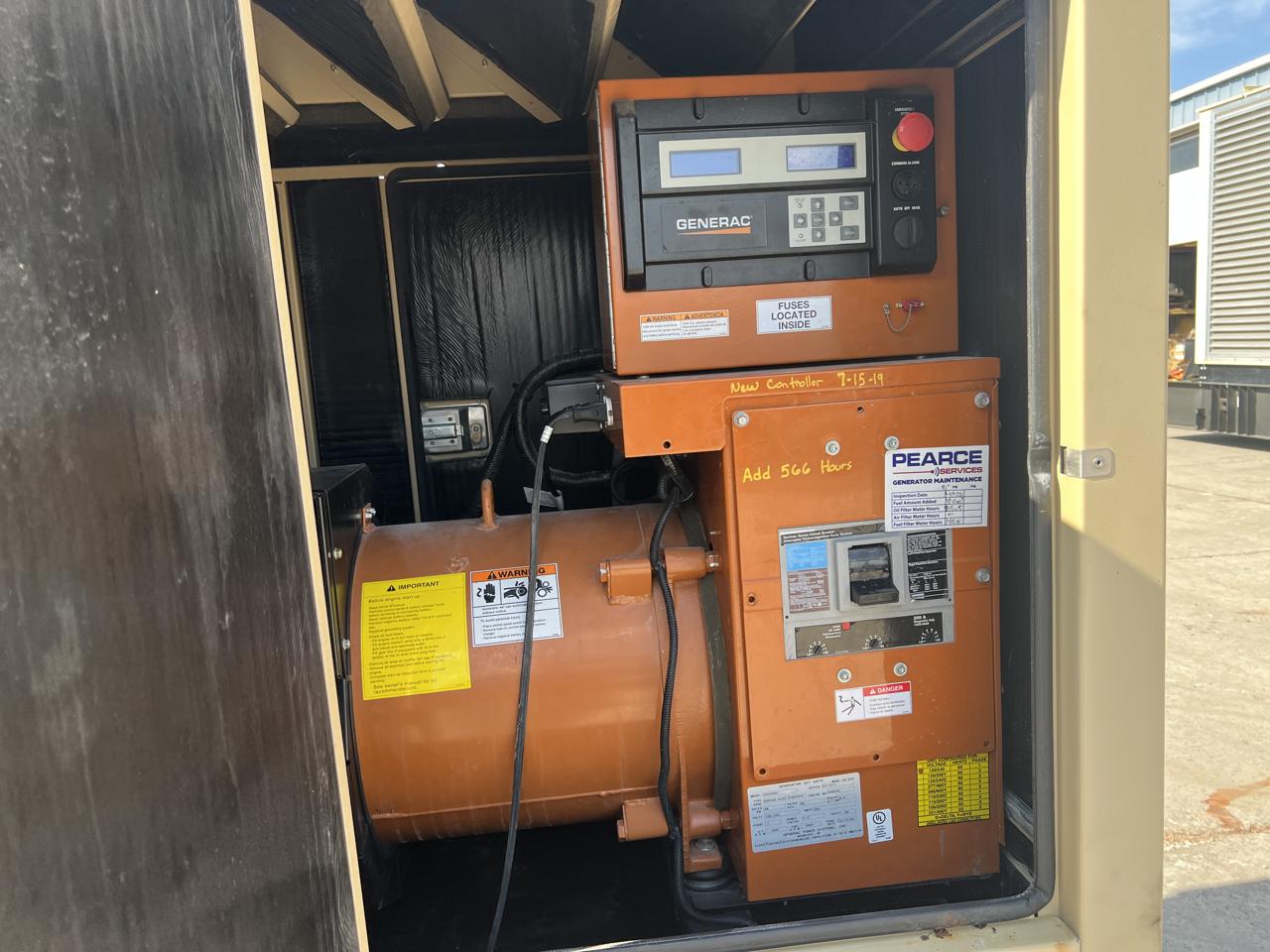 __50 kW Generac GenSet with Sound Attenuated Enclosure and Base Fuel Tank, 2.4 Liter John Deere Engine, Year - 2008, 205 Hours, US EPA Tier 3 - Image 15