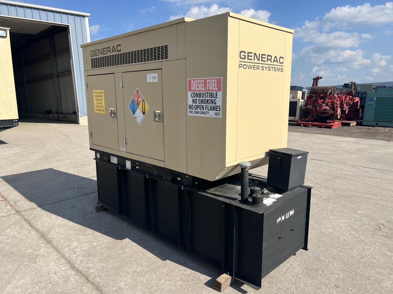 __50 kW Generac GenSet with Sound Attenuated Enclosure and Base Fuel Tank, 2.4 Liter John Deere Engine, Year - 2008, 205 Hours, US EPA Tier 3 - Image 4