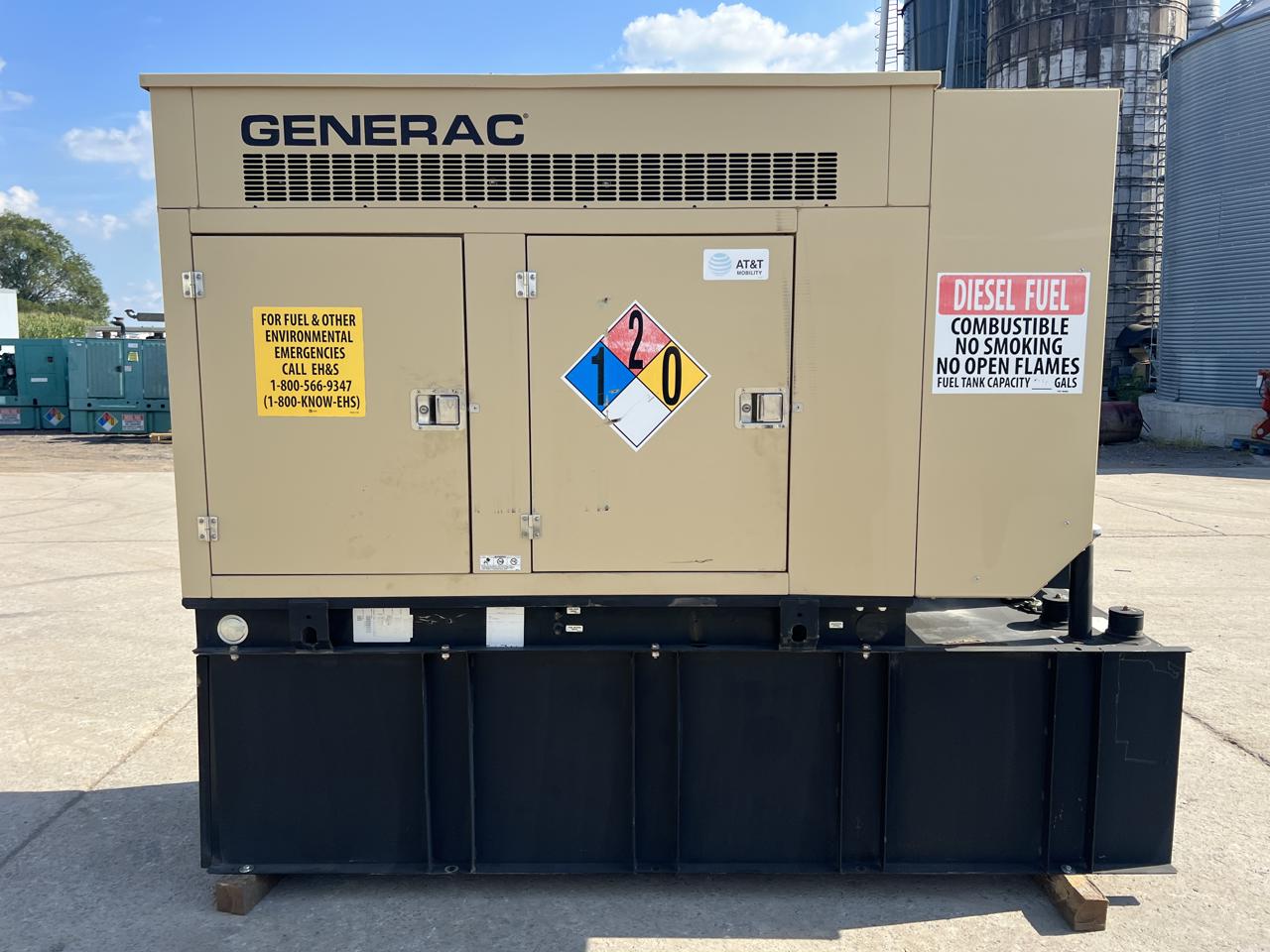 __50 kW Generac GenSet with Sound Attenuated Enclosure and Base Fuel Tank, 2.4 Liter John Deere Engine, Year - 2008, 205 Hours, US EPA Tier 3 - Image 5