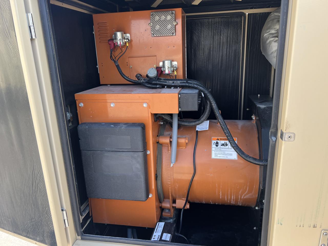 __50 kW Generac GenSet with Sound Attenuated Enclosure and Base Fuel Tank, 2.4 Liter John Deere Engine, Year - 2008, 205 Hours, US EPA Tier 3 - Image 8