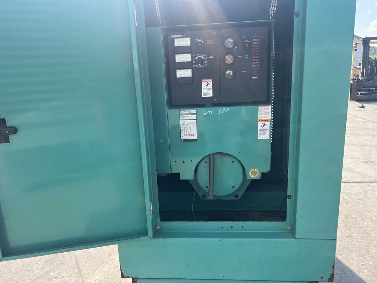 __60 kW Cummins/Onan GenSet, with Enclosure and Base Fuel Tank, 3.9 Liter Cummins Diesel Engine, Year - 2002, 725 Hours - Image 12