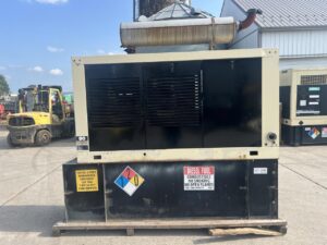 __76 kW Kohler Generator, 6059 John Deere Engine, with Enclosure and Base Fuel Tank, 975 Hours