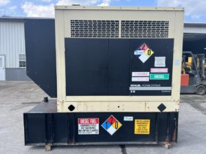 __80 kW Kohler Generator, with Sound Attenuated Enclosure and Base Fuel Tank, 4.5 Liter John Deere Engine, Year - 2003, 690 Hours