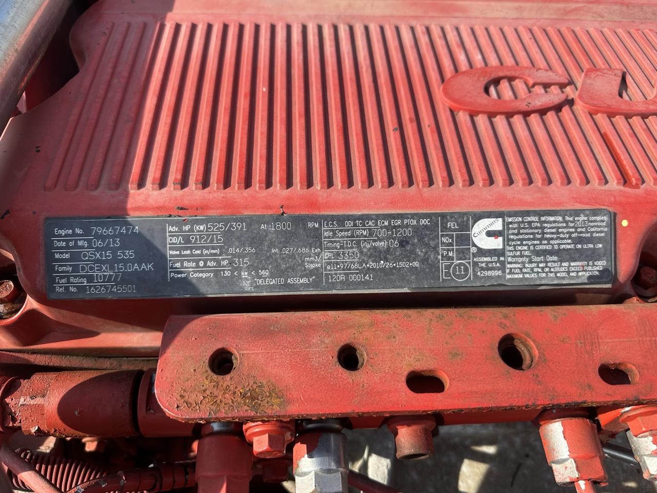 QSX15 525 HP Industrial Engine Takeout of Air Compressor, US EPA Tier 4 - Image 8