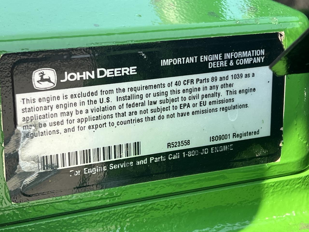 6.8 Liter John Deere Mechanical Engine with Radiator - Image 10