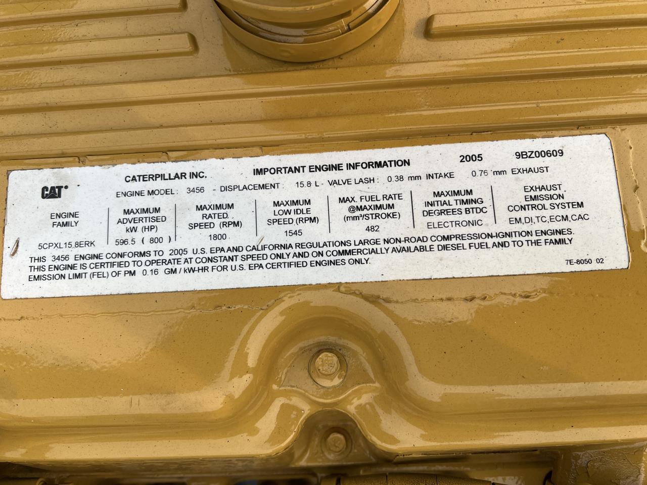 3456 CAT 669 HP Industrial Power Unit with Radiator Cooling Package, 100 Hours since New - Image 11