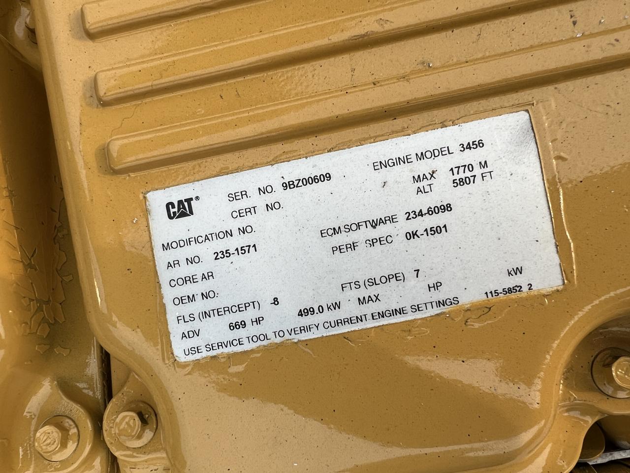 3456 CAT 669 HP Industrial Power Unit with Radiator Cooling Package, 100 Hours since New - Image 12