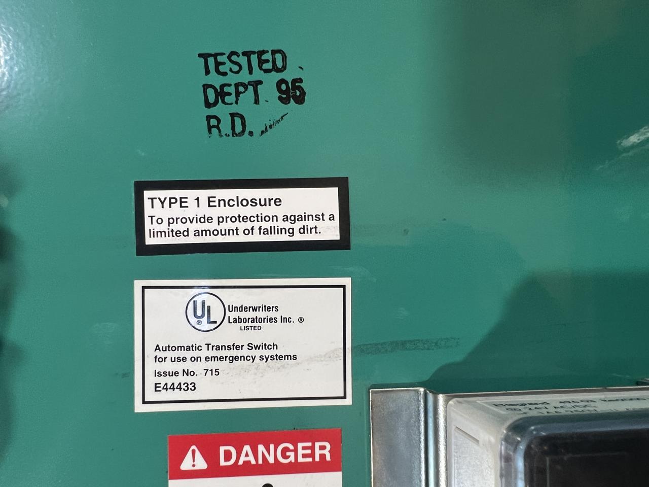 Cummins/Onan Automatic Transfer Switch, 1 Ph, 240 V, Nema 1 - Image 13