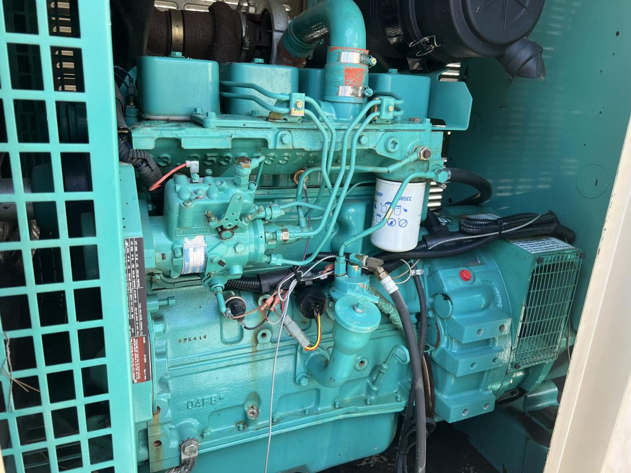 __50 kW Cummins/Onan Generator, with Enclosure and Base Tank 3.9 Cummins Engine, Enclosed, Year - 1998, 1247 Hours - Image 8