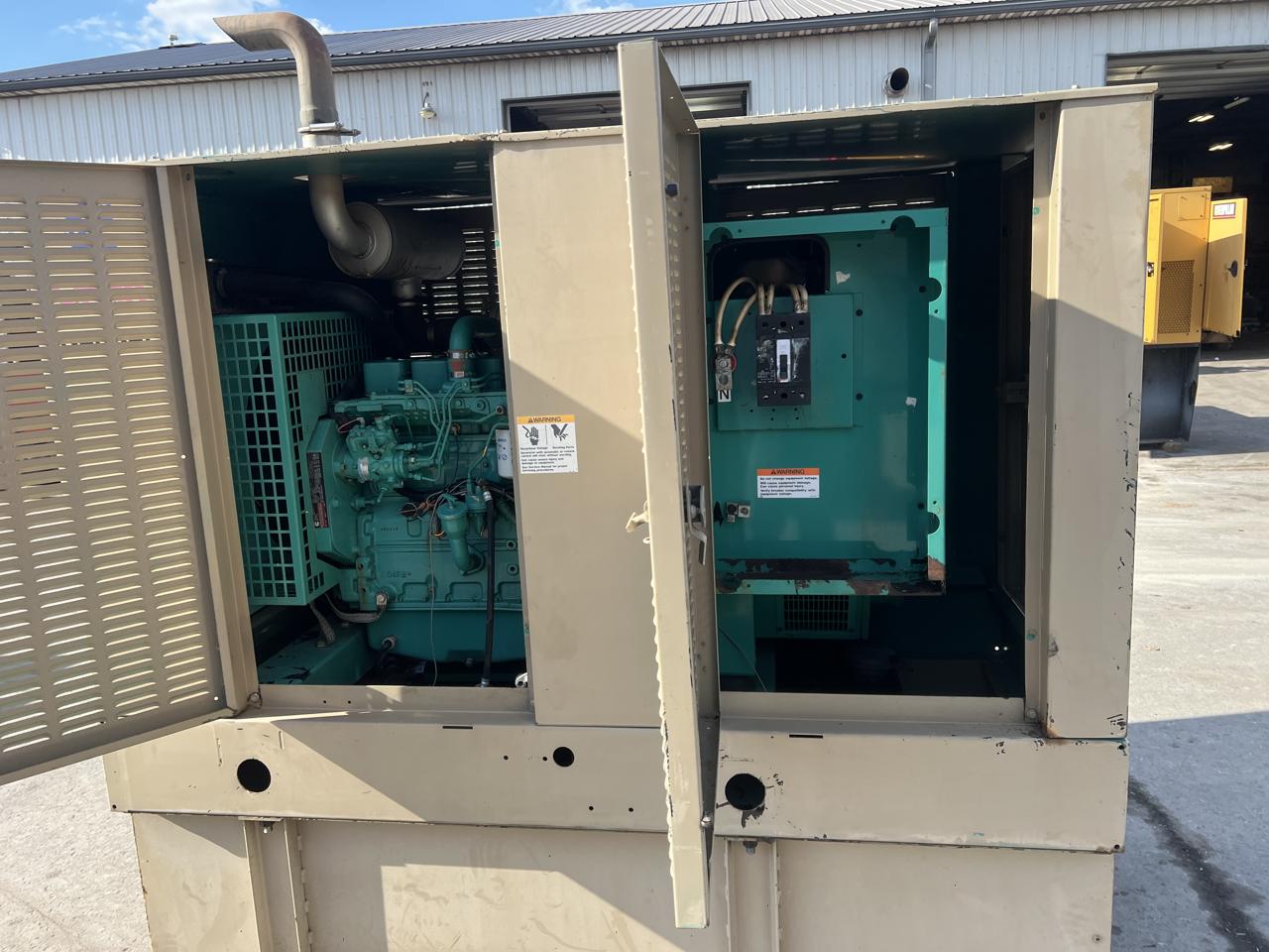 __50 kW Cummins/Onan Generator, with Enclosure and Base Tank 3.9 Cummins Engine, Enclosed, Year - 1998, 1247 Hours - Image 5