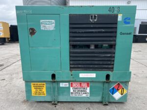 __50 kW Cummins/Onan GenSet, with Enclosure and Base Fuel Tank, Year - 1994, 1290 Hours