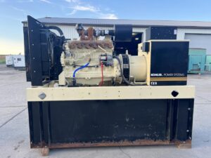 _125 kW Kohler Generator, with Base Tank 6.8 Liter Mechanical John Deere Engine, Year - 2006, 607 Hours