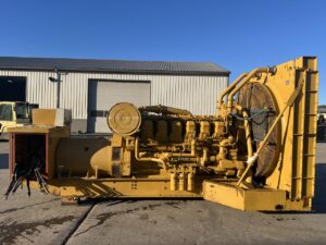 1100 kW Caterpillar 3512 Open Skid Gen Set, 313 Hours