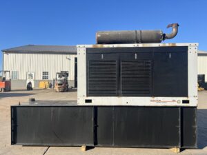 _150 kW Spectrum/Kohler Generator,with Enclosure and Base Fuel Tank 8.1 Liter John Deere Engine, 931 Hours