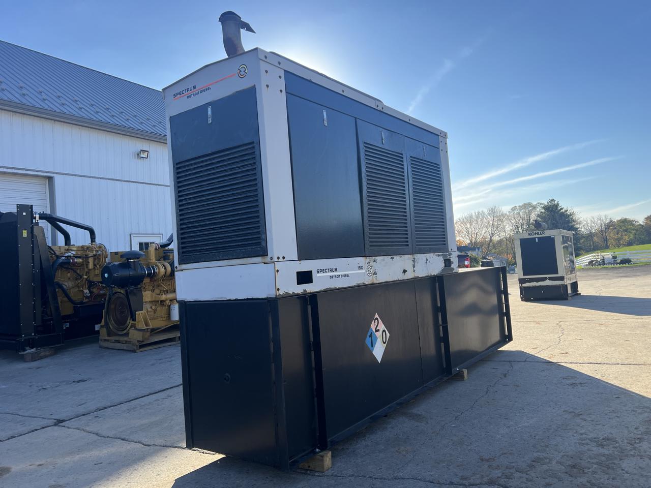 _150 kW Spectrum/Kohler Generator,with Enclosure and Base Fuel Tank 8.1 Liter John Deere Engine, 931 Hours - Image 5