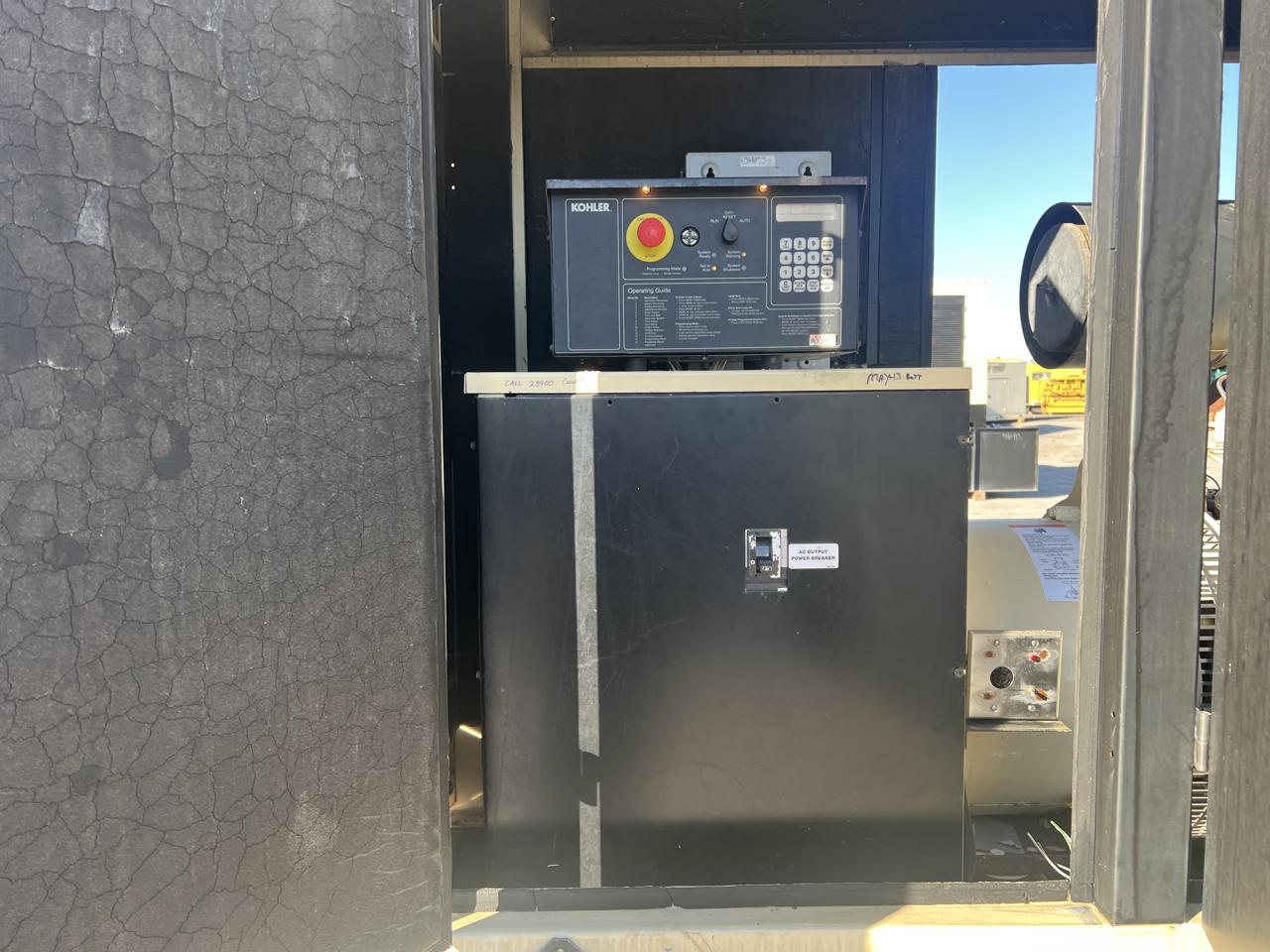 _150 kW Kohler Generator, with Sound Attenuated Enclosure and Base Fuel Tank, 6.1 Liter John Deere Engine, Year - 2002, 246 Hours - Image 14