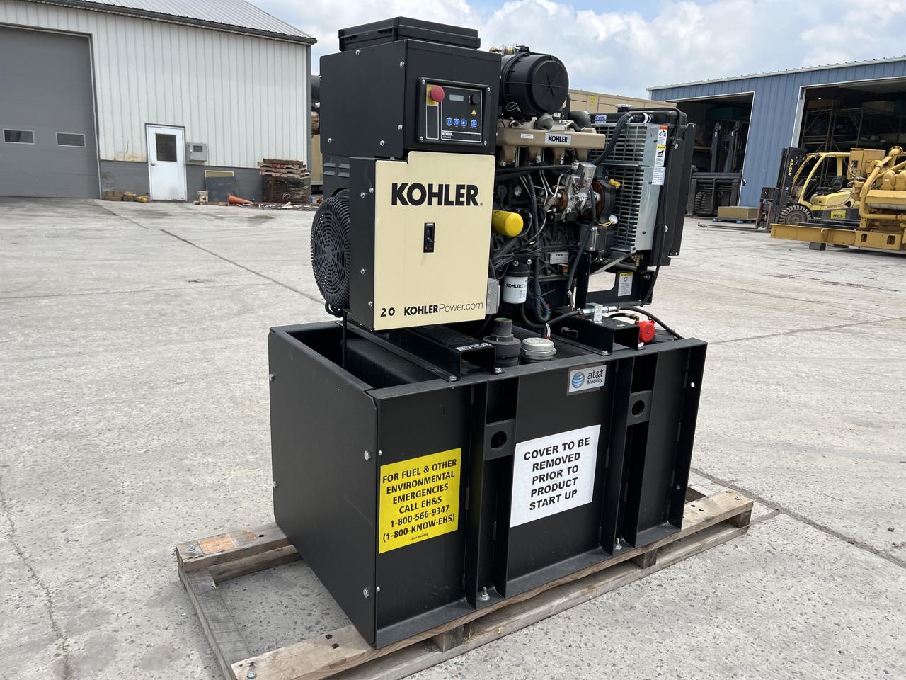 __22 kW Kohler Gen Set, Unused Surplus with Base Fuel Tank, Diesel, Year 2019, 0.5 Hours, - Image 3