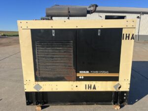 __40 kW Kohler Generator, with Enclosed and Base Fuel Tank, 2.9 Liter John Deere Engine, Year - 2004, 730 Hours