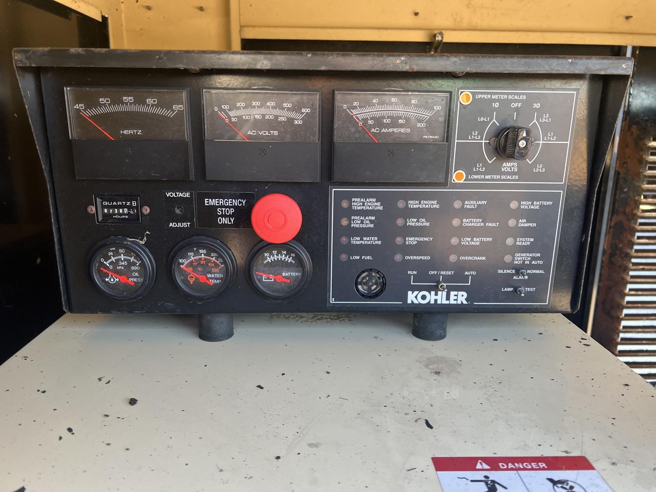 __40 kW Kohler Generator, with Enclosed and Base Fuel Tank, 2.9 Liter John Deere Engine, Year - 2004, 730 Hours - Image 16