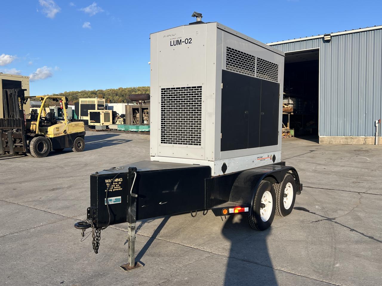 __60 kW Spectrum/Kohler Portal Rental Grade Generator, with Selectable Voltage Switch, 4.5 Liter John Deere Engine, Year - 2002, 137 Hours - Image 3