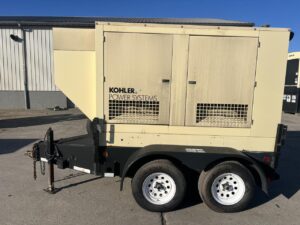 __62 kW Kohler Portable Rental Grade Generator, with Selector Voltage Switch, 4.5 Liter John Deere Engine, Year - 2006, 55 Hours