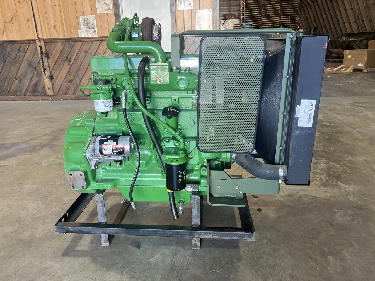 John Deere 4.5 Liter Mechanical Industrial Power Unit with Radiator Engine, Year - 2011, 50 Hours since new