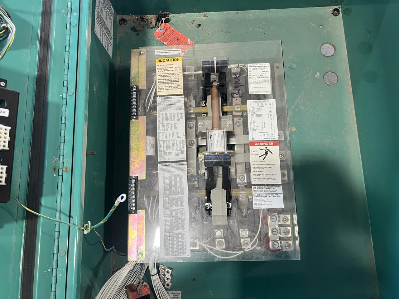 225 A, 240 V, 1 or 3 Phase Automatic Transfer Switch, Nema 3 Enclosure - Image 12