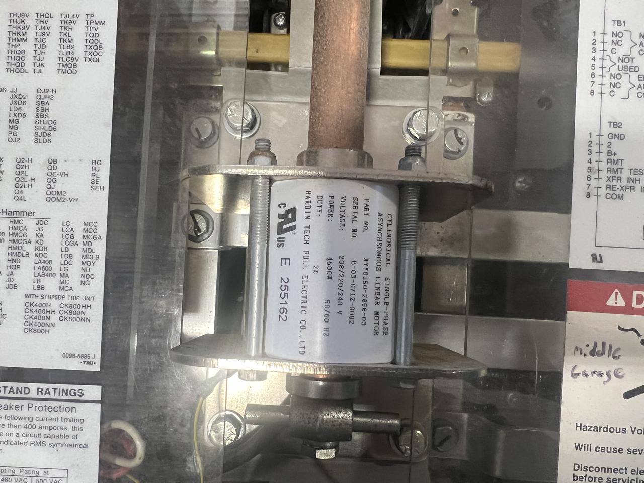 225 A, 240 V, 1 or 3 Phase Automatic Transfer Switch, Nema 3 Enclosure - Image 14
