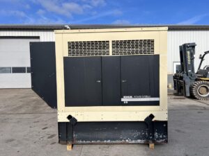 __60 kW Kohler Generator, with Sound Proof Enclosure and Base Tank, 4.5 LIter John Deere Engine, Year -2007, 83 Hours