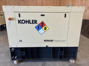 __15 kW Kohler Diesel Gen Set, Year - 2021, 1 Hour, Enclosed with Sound Attenuated and Base Fuel Tank, US EPA Tier 3 Pre Emission Engine