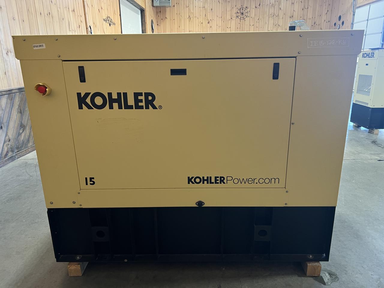 __15 kW Kohler Diesel Gen Set, Year - 2021, 4 Hours, Sound Attenuated Enclosure and Base Fuel Tank, US EPA Tier 3 Pre Emission Engine
