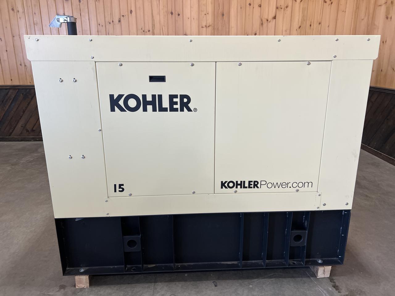 __15 kW Kohler Diesel Gen Set, Year - 2021, 4 Hours, Sound Attenuated Enclosure and Base Fuel Tank, US EPA Tier 3 Pre Emission Engine - Image 4