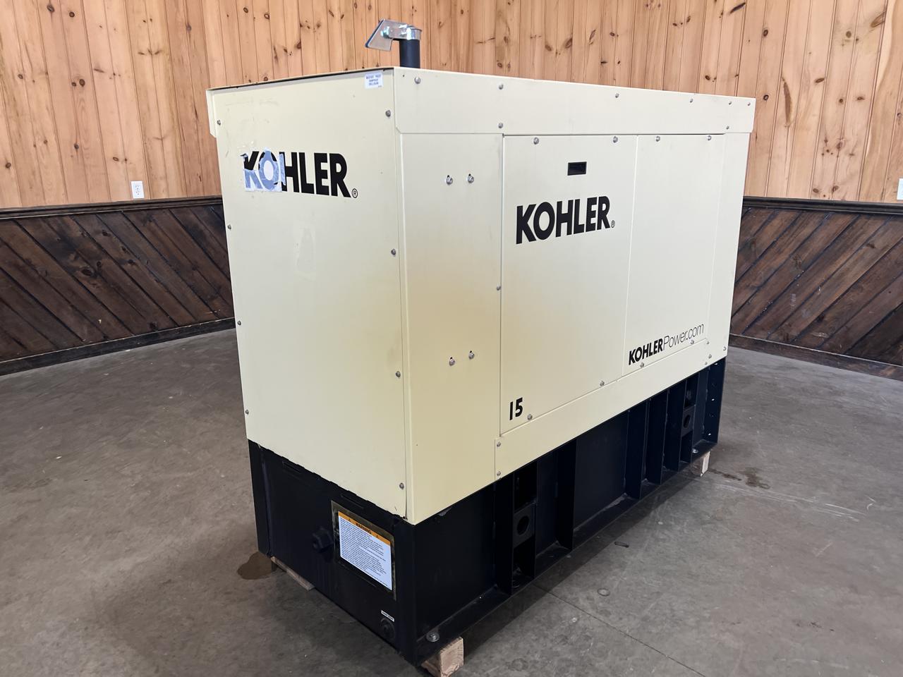 __15 kW Kohler Diesel Gen Set, Year - 2021, 4 Hours, Sound Attenuated Enclosure and Base Fuel Tank, US EPA Tier 3 Pre Emission Engine - Image 5