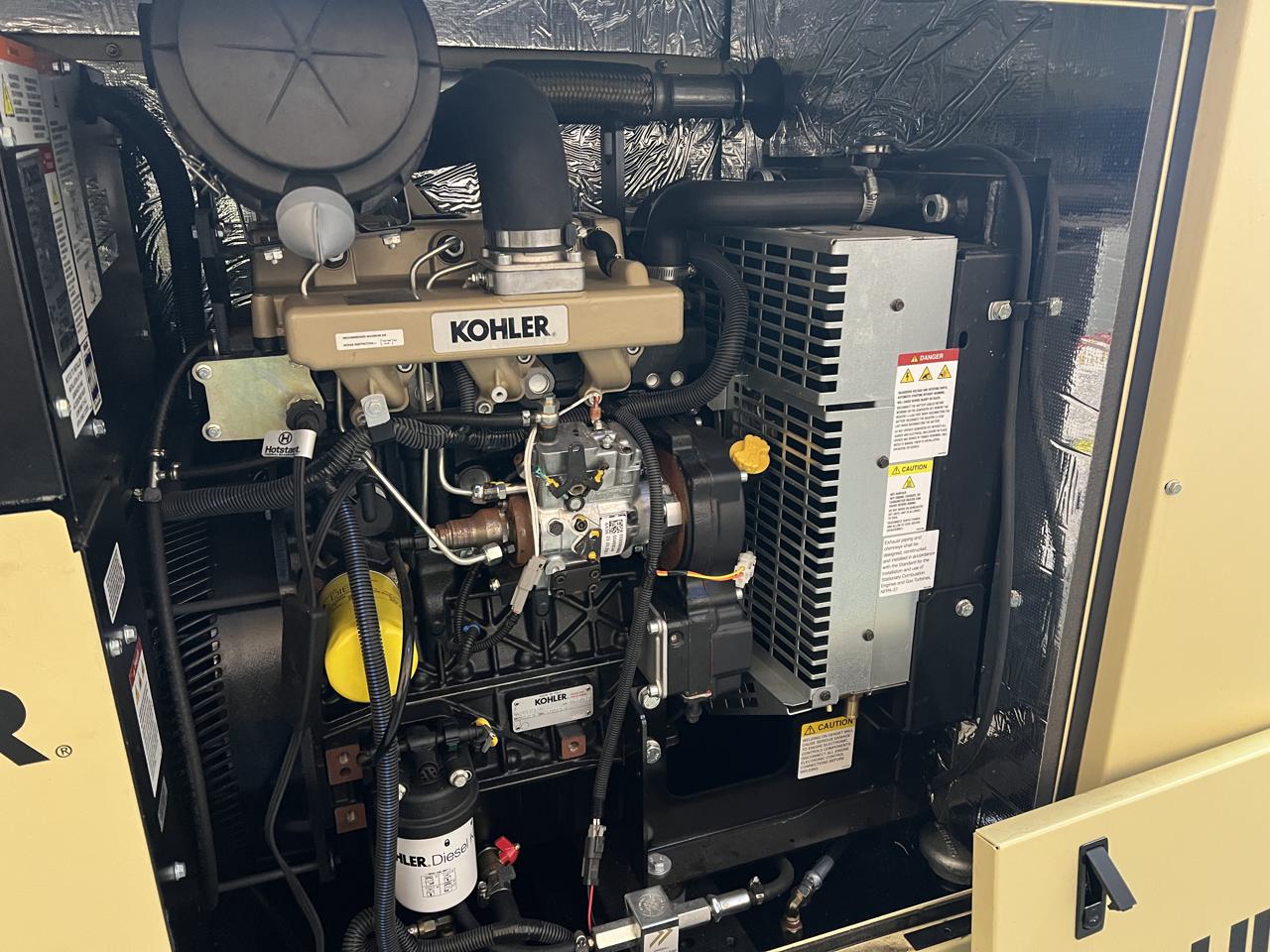 __15 kW Kohler Diesel Gen Set, Year - 2021, 4 Hours, Sound Attenuated Enclosure and Base Fuel Tank, US EPA Tier 3 Pre Emission Engine - Image 7