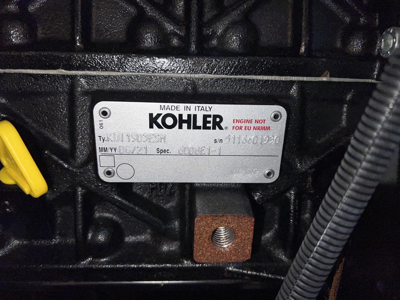 __15 kW Kohler Diesel Gen Set, Year - 2021, 4 Hours, Sound Attenuated Enclosure and Base Fuel Tank, US EPA Tier 3 Pre Emission Engine - Image 9