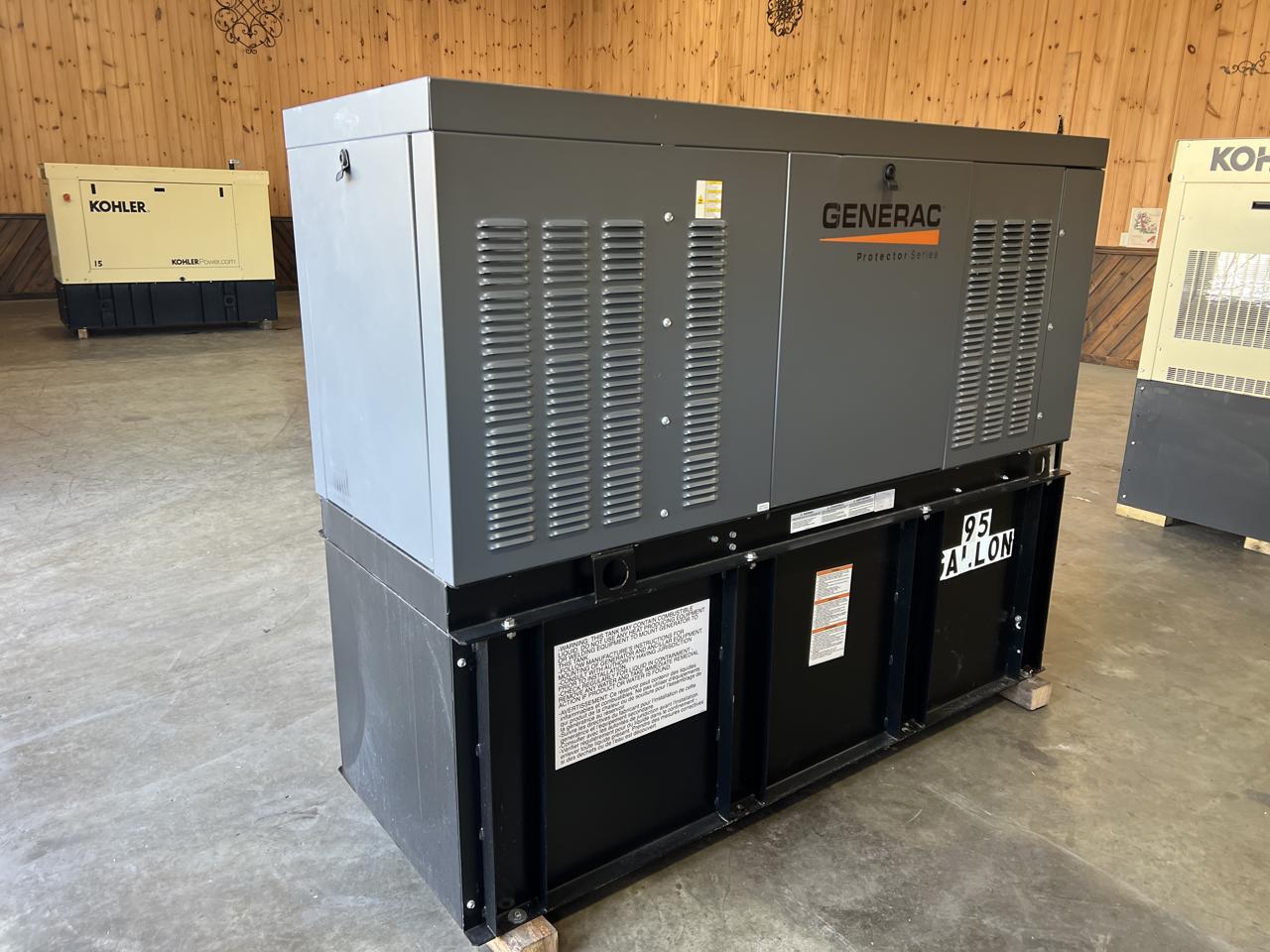 __15 kW Generac Diesel Commerical Genset, Year - 2021, 4 Hours, with Sound Attenuated Enclosure and Base Fuel Tank, US EPA Tier 3 Pre Emission Engine - Image 4