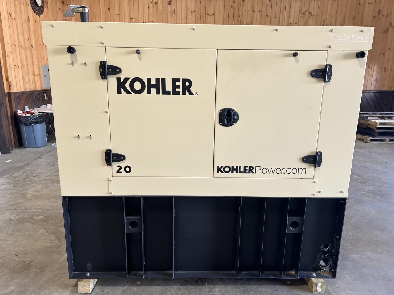 __22 kW Kohler Diesel Gen Set, Sound Attenuated Enclosure and Base Fuel Tank, Year - 2020, 5 Hours, US EPA Tier 3 Pre Emision Engine