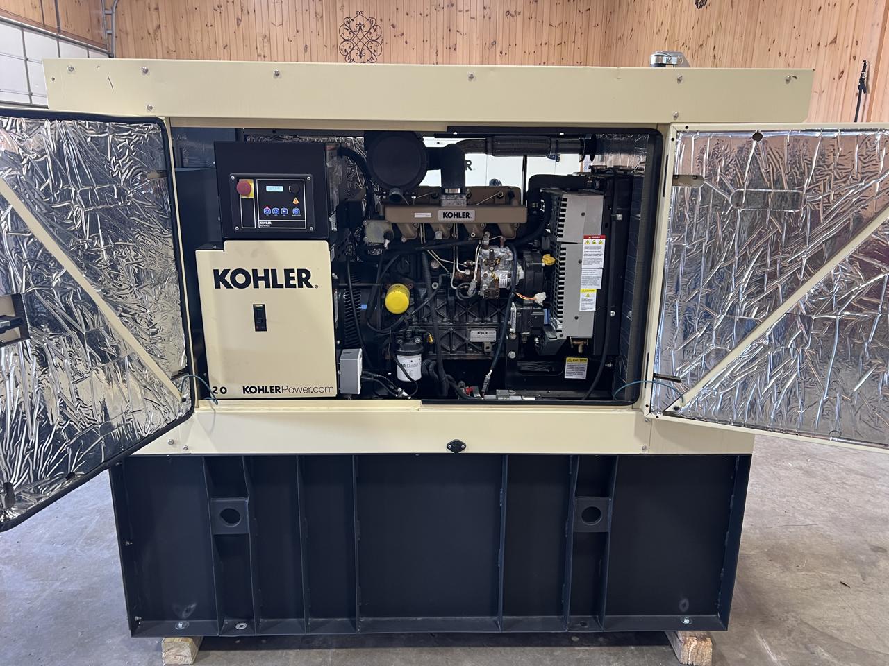 __22 kW Kohler Diesel Gen Set, Sound Attenuated Enclosure and Base Fuel Tank, Year - 2020, 5 Hours, US EPA Tier 3 Pre Emision Engine - Image 8