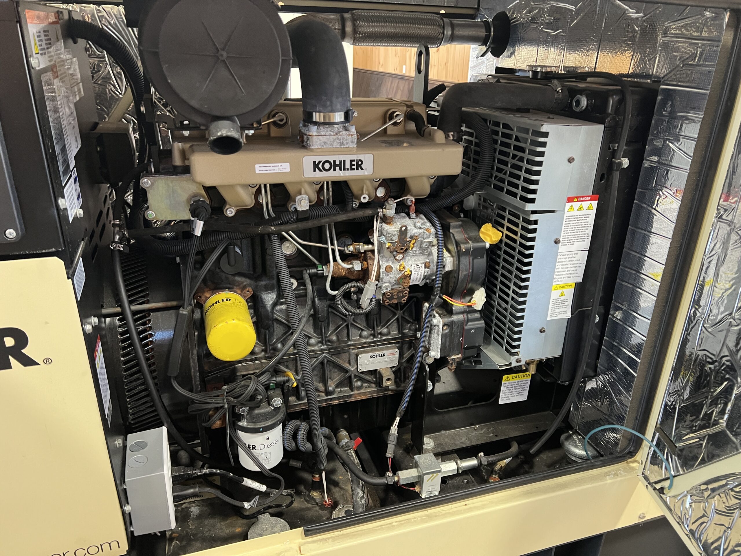 __22 kW Kohler Diesel Gen Set, Sound Attenuated Enclosure and Base Fuel Tank, Year - 2020, 5 Hours, US EPA Tier 3 Pre Emision Engine - Image 9