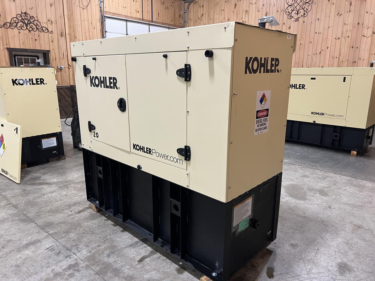 __22 kW Kohler Diesel Gen Set, Year - 2019, 0 Hours, Sound Attenuated Enclosure and Base Fuel Tank, US EPA Tier 3 Pre Emission Engine - Image 5