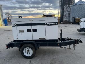 __25 kW MQ Power Portable Rental Grade Generator, Isuzu Engine, Year - 2005, Sound Attenuated Enclosure, with Voltage Selector Switch