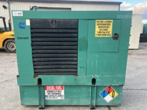 __50 kW Onan/Cummins Generator, with Enclosure and Base Fuel Tank, 3.9 Liter Cummins Engine, Year - 1994, 1015 Hours