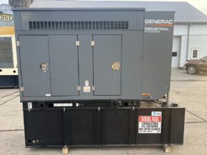 __30 kW Generac Generator, Perkins Engine, Year - 2022, New Surplus, With Sound Attenuated Enclosure and Base Tank