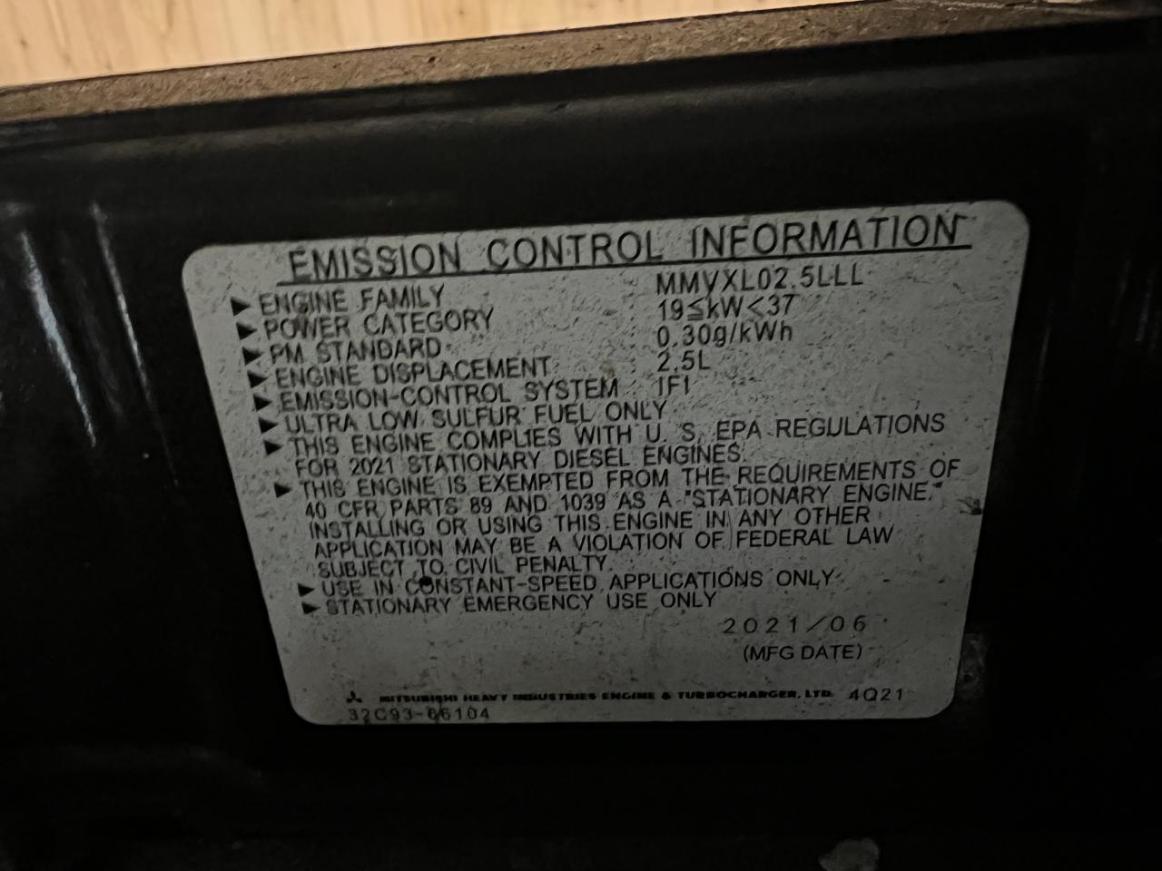 __15 kW Generac Diesel GenSet, New Surplus, Year - 2021, 14 Hours, with Sound Enclosure and Base Fuel Tank, 3 to 4 Year Factory Warranty Remaining - Image 9