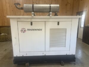 __40 kW Tradewinds Generator, with Enclosure and Tank Perkins Engine, 151 Hours