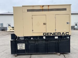 _100 kW Generac Generator, with Sound Attenuated Enclosure and Base Tank, 4.5 Liter John Deere Engine, Year - 2007