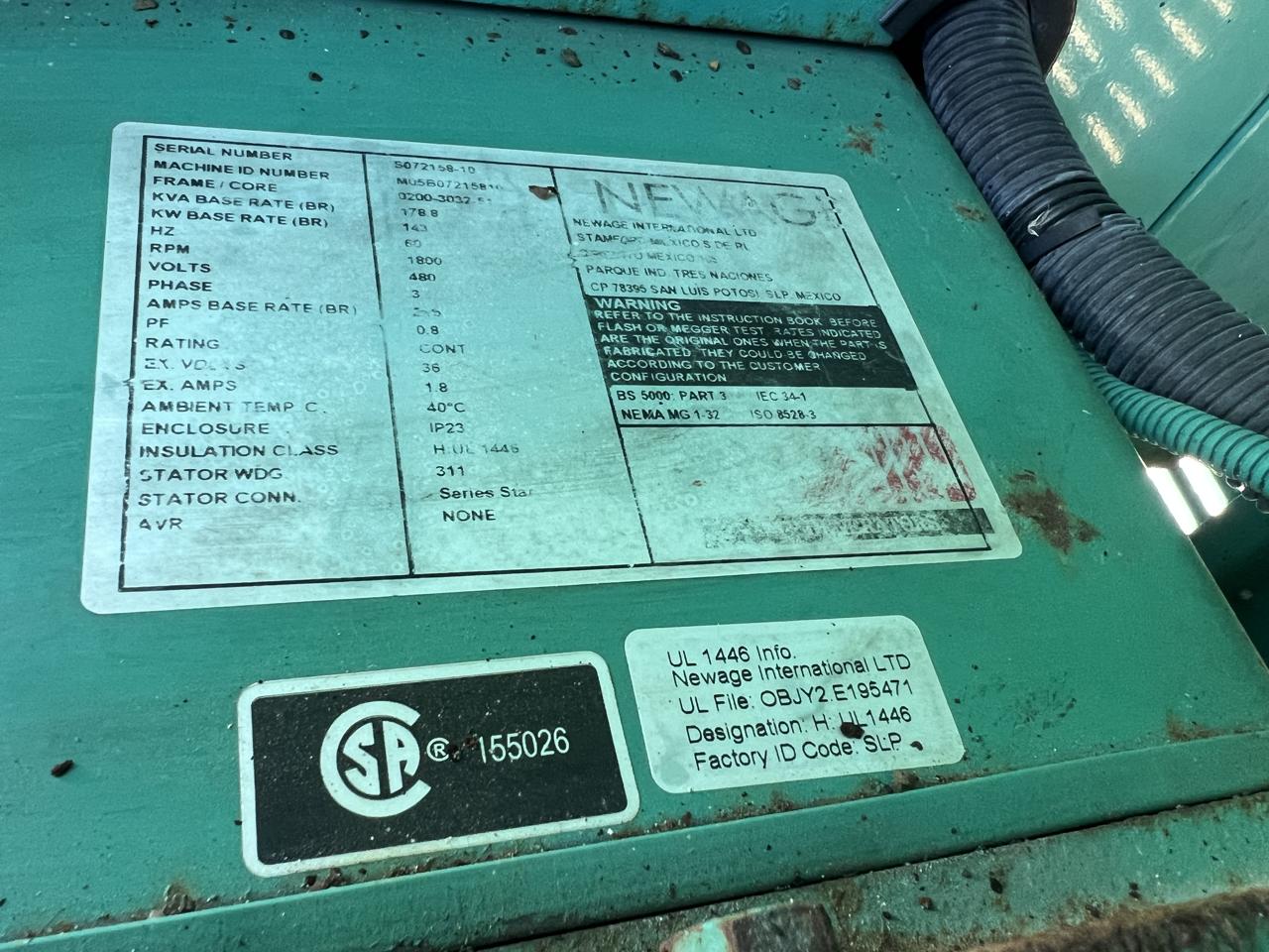 _125 kW Cummins/Onan CBTA 5.9 Cummins Engine, Trailer Mounted, Year - 2005, 1092 Hours - Image 9